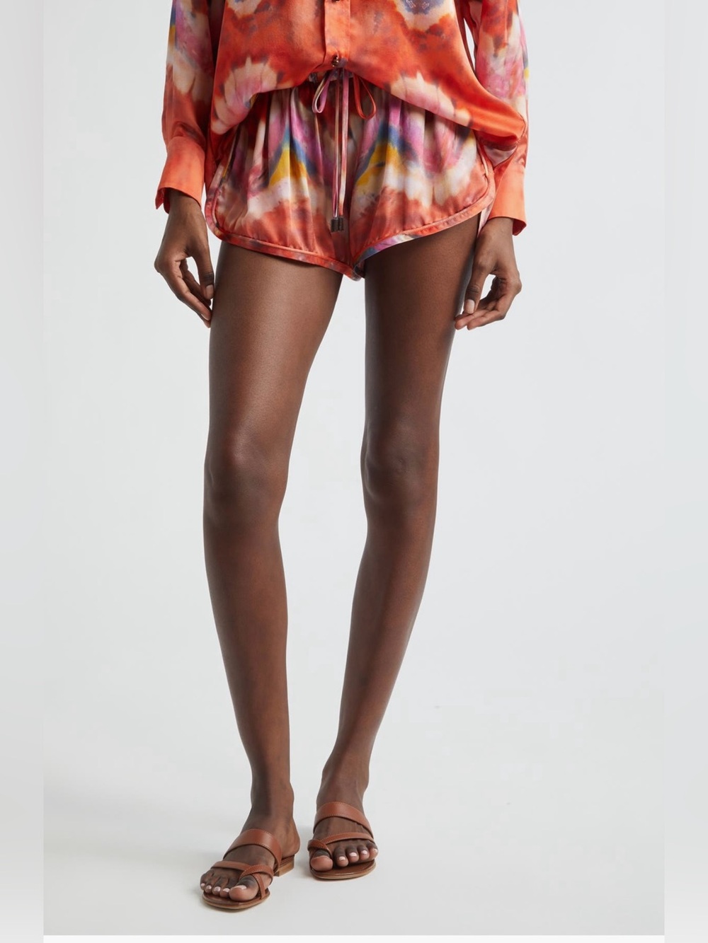 NWT Authentic Zimmermann Kindred Spirit Alchemy Silk Satin Shorts Sz 1 AU/ 6 US